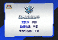 战队公告资讯缩略图，战队队徽与教练组名单展示
